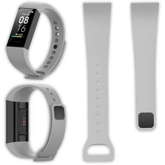 Opaska pasek silikonowy Vanfone do Xiaomi Mi Band 4C, szary Vanfone