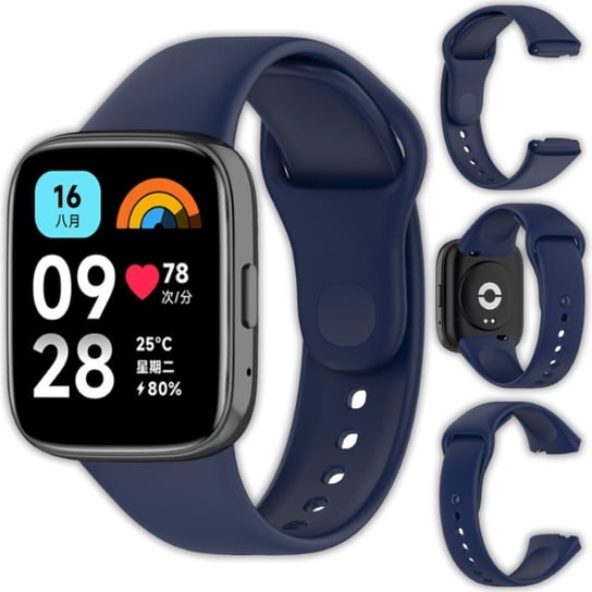 Opaska pasek silikonowy Vanfone do Xiaomi Redmi Watch 3 Active, granatowy Vanfone