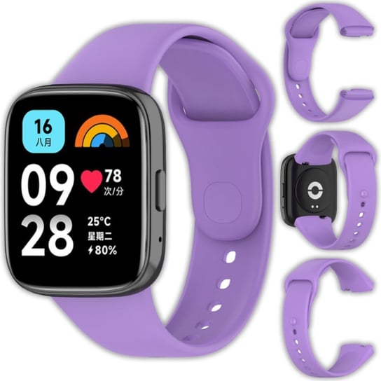Opaska pasek silikonowy Vanfone do Xiaomi Redmi Watch 3 Active, lawendowy Vanfone
