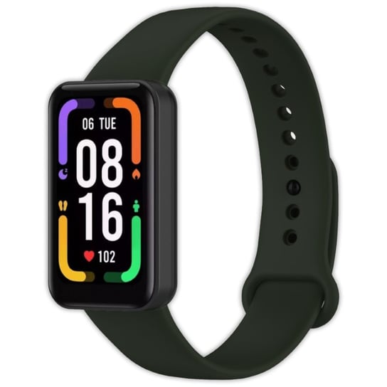 Opaska pasek silikonowy Vanfone do Xiaomi Smart Band Pro, ciemnozielony Vanfone