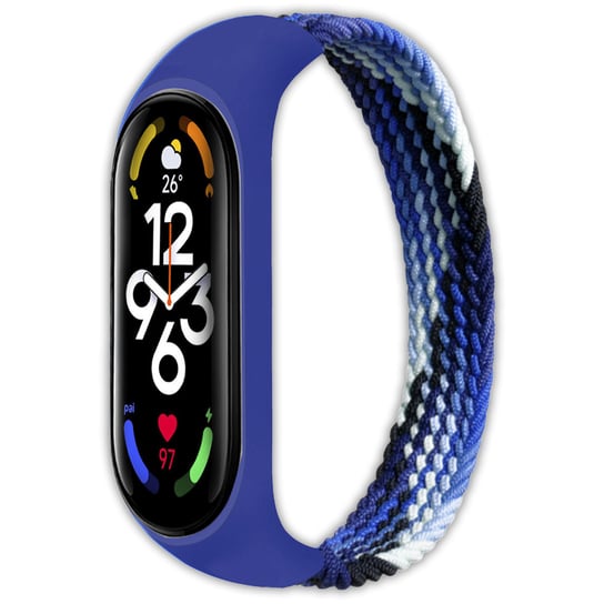 Opaska pasek solo elastyczny Vanfone do Xiaomi Mi Band 3/4/5/6/7, diamentowy Vanfone