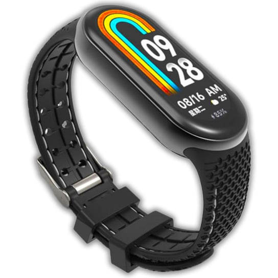 Opaska pasek sportowy Vanfone do Xiaomi Mi Smart Band 8/9, czarno-szary Vanfone