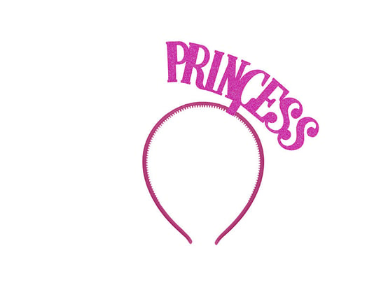 Opaska, Princess, różowa, rozmiar uniwersalny PartyDeco