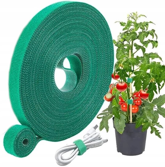 Opaska rzep organizer kabli mocny do obcinania taśma 500 cm 5 m 10 mm DKM