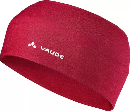 Opaska sportowa na głowę z wełny merynosów Vaude Cassons Merino - czerwona Vaude