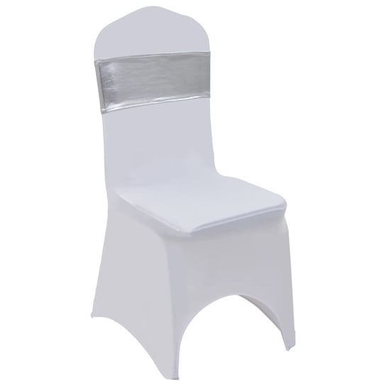 Opaski elastyczne na krzesła vidaXL, srebrne, 25 szt. vidaXL