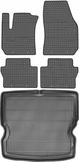 Opel Zafira B Minivan od 2005-2012r. Bagażnik MAX-DYWANIK 911522 + Dywaniki PRISMAT 1448 Max-Dywanik