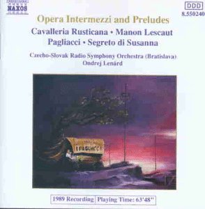Opera Intermezzi And Preluds Lenard Ondrej