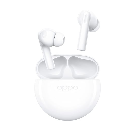 OPPO Enco Buds 2 - Słuchawki bezprzewodowe, redukcja szumów, Bluetooth 5.2, wodoodporność IP54 - Biały Oppo
