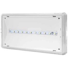 Oprawa awaryjna EXIT IP65 ECO LED AT 3W 310lm 1h jednozadaniowa biała ETE/3W/E/1/SE/AT/WH AWEX