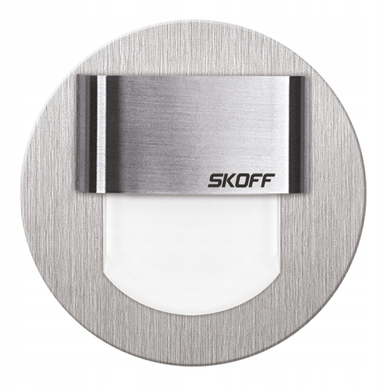 Skdoff Oprawa Schodowa LED 0,4W 3000K 10V DC IP20 Szlif Inox RUEDA MINI Skoff ...