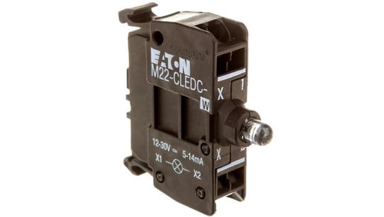 Oprawka z LED biała 18-30V AC/DC zacisk spężynowy M22-CLEDC-W 216572 Eaton