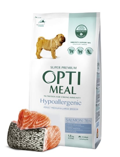 Opti Meal Medium&Large Łosoś 1,5Kg Dla Psa Optimeal