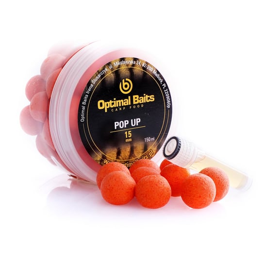Optimal Baits Kulki proteinowe pływające Kulki Pop Up SQUID & ORANGE 15mm Inna marka