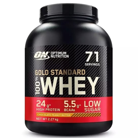 Optimum, Odżywka białkowa, 100% Whey Gold Standard, 2273 g, czekolada-masło orzechowe Optimum Nutrition