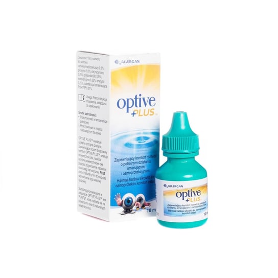 Optive+ Plus zapewniający komfort roztwór o potrójnym działaniu smarującym i osmo protekcyjnym, 10 ml Allergan