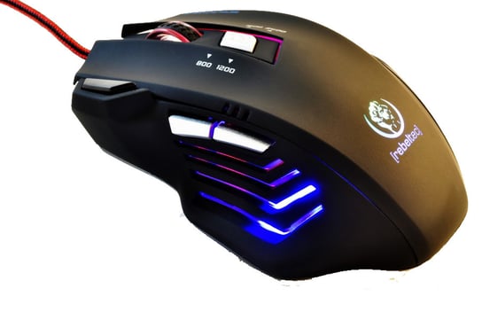 Optyczna podświetlana mysz dla graczy Rebeltec PUNISHER 2 BLACK Rebeltec