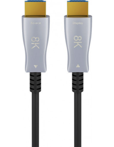 Optyczny hybrydowy kabel High Speed ​​HDMI™ z Ethernetem (AOC) - Długość kabla 70 m Goobay