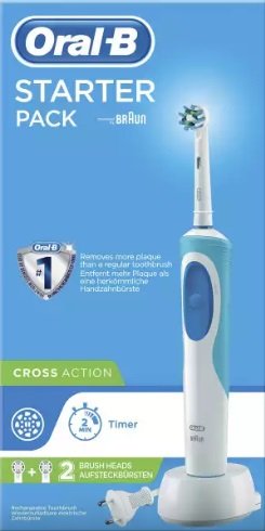 Oral-B Cross Action D12 Szczoteczka Elektryczna Rotacyjna Obrotowa Starter Pack Oral-B