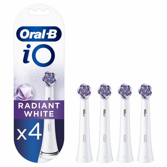 Oral-B iO Radiant White Końcówki do szczoteczek elektrycznych, 4 sztuki Oral-B