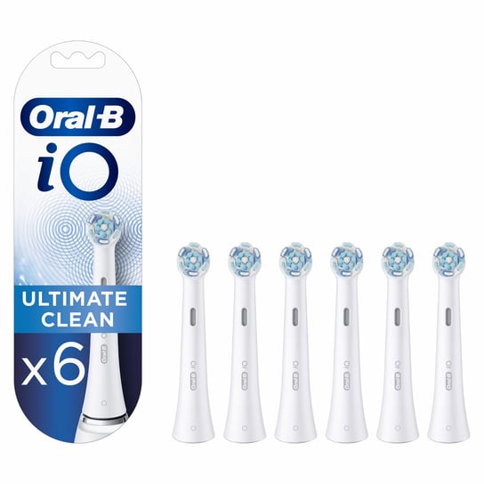 Oral-B iO Ultimate Clean Końcówki do szczoteczek elektrycznych, opakowanie 6 sztuk Oral-B