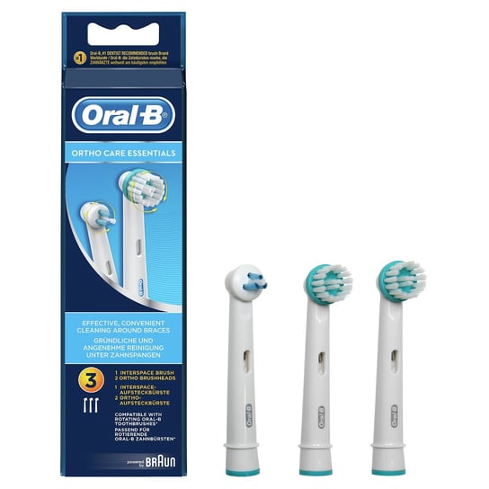 Oral-B, Końcówka do szczoteczki, Oral-B Ortho Care Essential, 3 szt. Oral-B