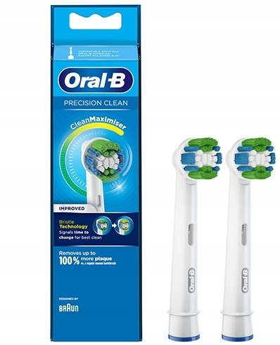Oral-B, Końcówka do szczoteczki, Oral-B Precision Clean, 2 szt. Oral-B