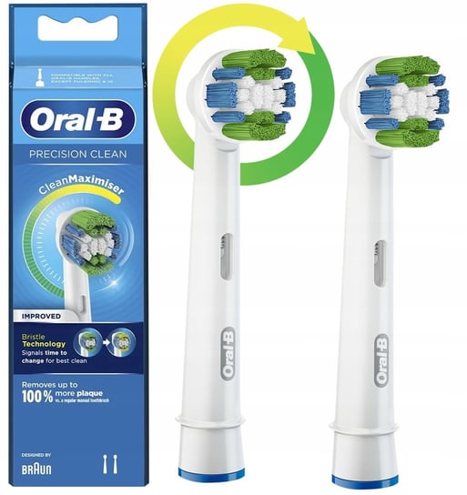 Oral-B, Końcówka do szczoteczki, Oral-B Precision Clean EB20RB Clean Maximizer, 2 szt. Oral-B