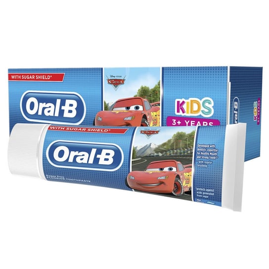 Oral-B, Pasta do zębów dla dzieci 3 lata Cars, 75ml Oral-B