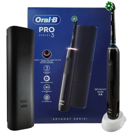 ORAL-B PRO 3500 Black z ETUI Elektryczna szczoteczka Oral-B