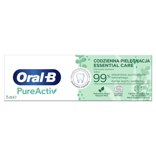 Oral-B PureActiv Essential Care, Pasta do zębów, 75 ml Oral-B