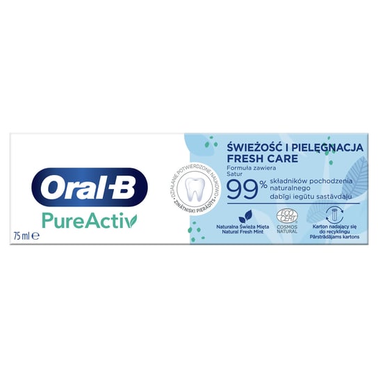 Oral-B, PureActiv Freshness Care, pasta do zębów, 75 ml Oral-B