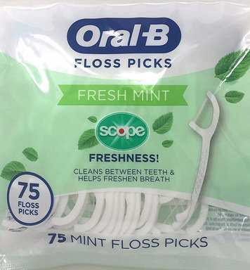Oral-B Scope, Nitko-wykałacza, Fresh mint, 75 szt. Oral-B