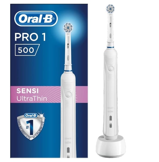 Oral-B szczoteczka elektryczna PRO500 z końcówką SENSIUltrathin D16.513.1U Braun