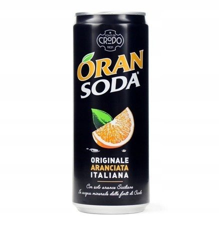 Oran Soda pomarańczowy włoski napój gazowany 330ml Inna producent