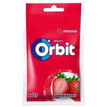 Orbit Strawberry Guma do żucia bez cukru 29 g (21 drażetek) Inna marka