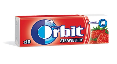 Orbit Strawberry, guma do żucia truskawkowa, 30x10 szt. Wrigley
