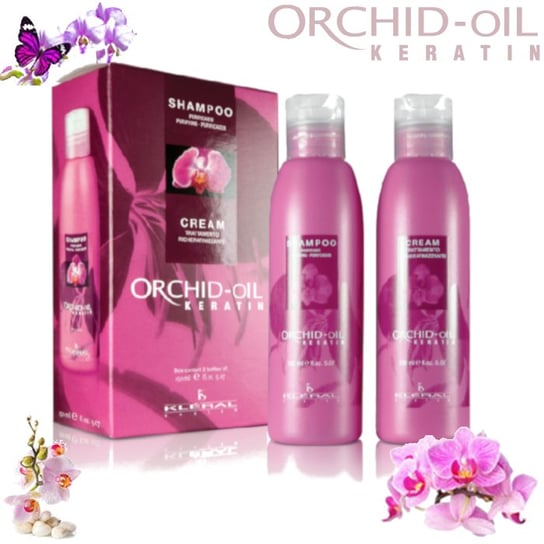 Orchid Oil, Keratin, Zestaw kosmetyków do pielęgnacji, 2 szt. Orchid Oil