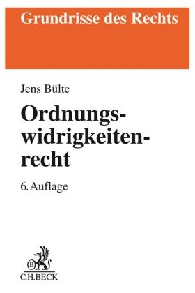 Ordnungswidrigkeitenrecht Beck Juristischer Verlag