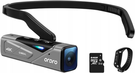 ORDRO EP7 Camcorder 4K FPV Vlog kamera do przymocowania na głowę 64gb pilot Inna marka