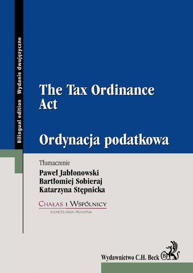 Ordynacja podatkowa. The tax ordinance act Opracowanie zbiorowe
