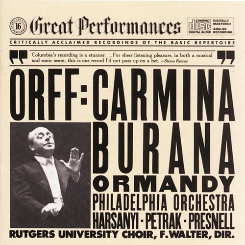 Orff: Carmina Burana Eugene Ormandy, The Philadelphia Orchestra