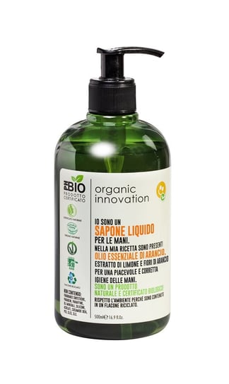 Organic Innovation, naturalne mydło w płynie pomarańcza, 500 ml Organic Innovation
