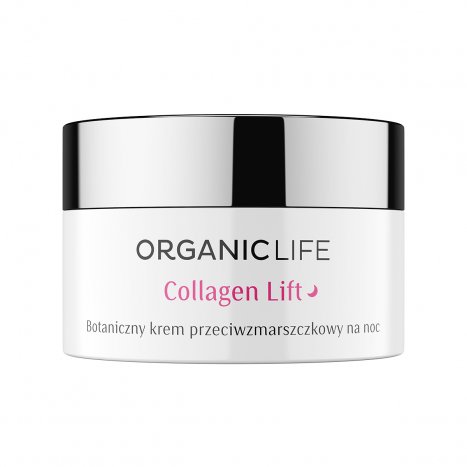 Organic Life, Collagen Lift, botaniczny krem przeciwzmarszczkowy na noc, 50 g Organic Life