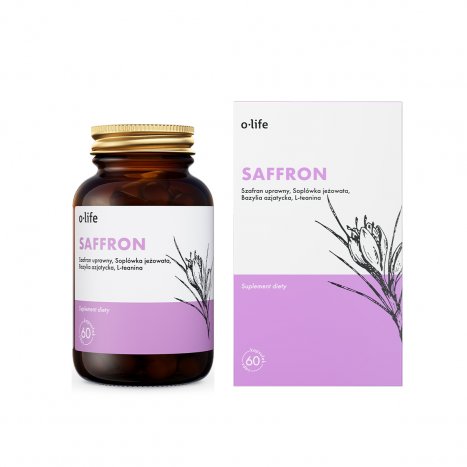 Organic Life, Suplement diety, Saffron szafran, 60 kaps. O-Life