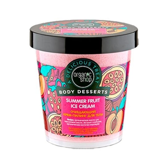 Organic Shop, Body Desserts, krem-peeling do ciała Summer Fruit Ice Cream, 450 ml Organic Shop