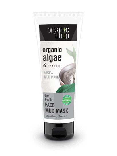 Organic Shop, maska błotna do twarzy Algae & Sea Mud, 75 ml Organic Shop