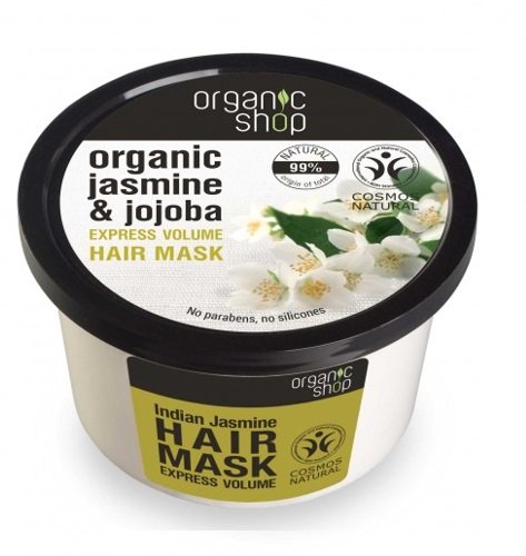 Organic Shop, maska do włosów organiczna Jaśmin i Jojoba, 250 ml Organic Shop