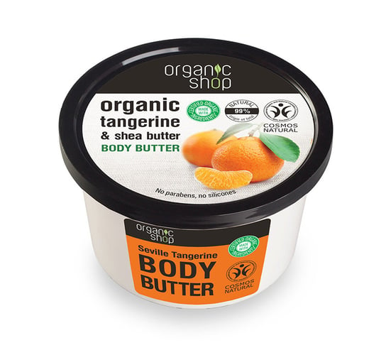 Organic Shop, masło do ciała o zapachu mandarynek i masła shea, 250 ml Organic Shop