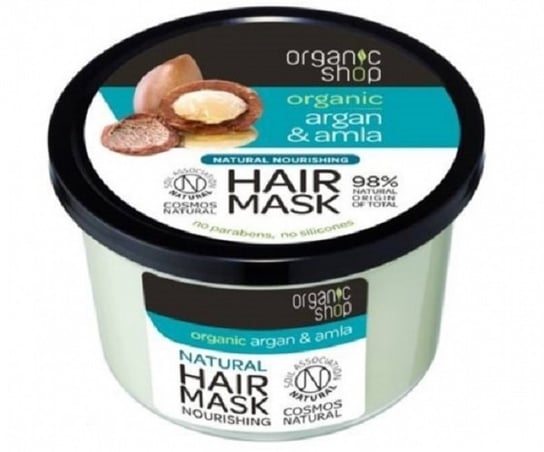 Organic Shop, Moroccan, maska do włosów Argan & Amla, 250 ml Organic Shop